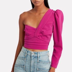 ALC lizzy one shoulder blouse, size 2